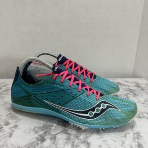 Saucony Women Endorphin LD4 Running Track Distance Racing Spike Shoes, Size 10